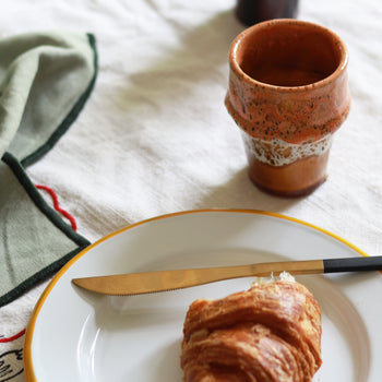 Molten Glaze Moroccan Ceramic Cup