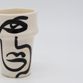 Moroccan Ceramic Cup – Linework