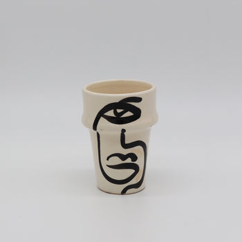 Moroccan Ceramic Cup – Linework